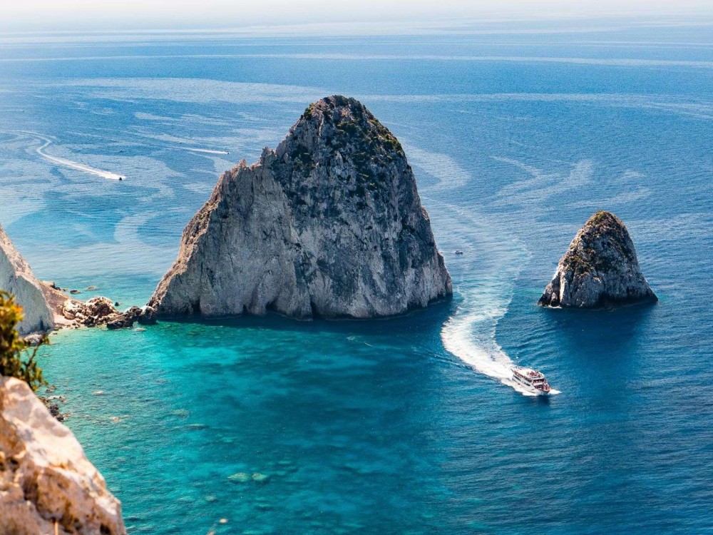 Excursion Celebrate Aboard a Luxury Yacht Bound for Marathonisi Island & the Keri Caves